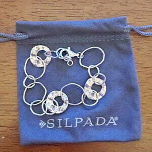 Silpada 925 Sterling Silver Paper Chain Bracelet